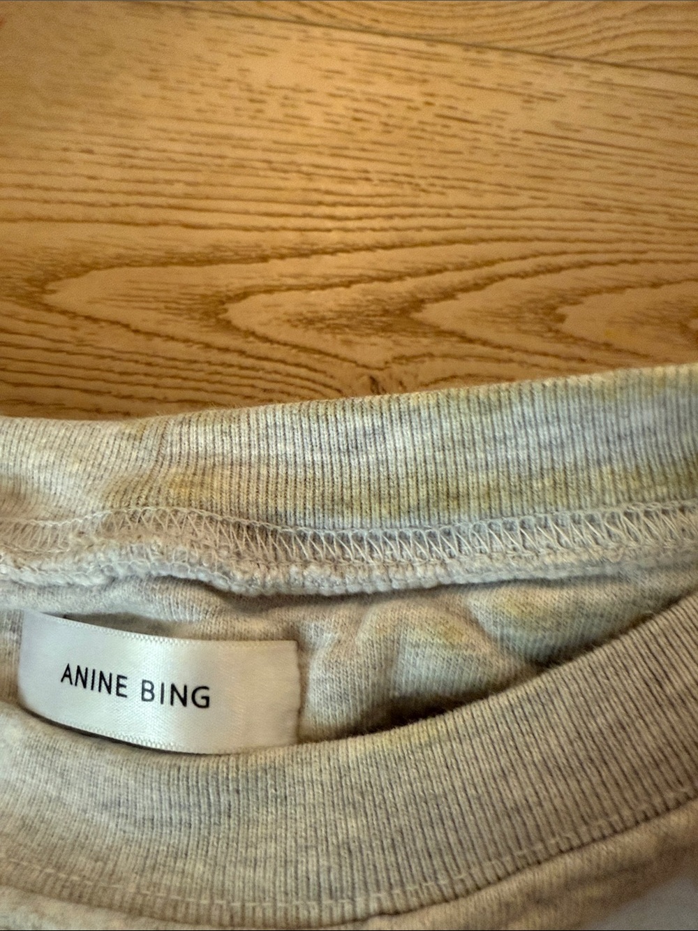 Anine Bing Gray Graphic Crewneck Sweatshirt - Picture 4 of 6